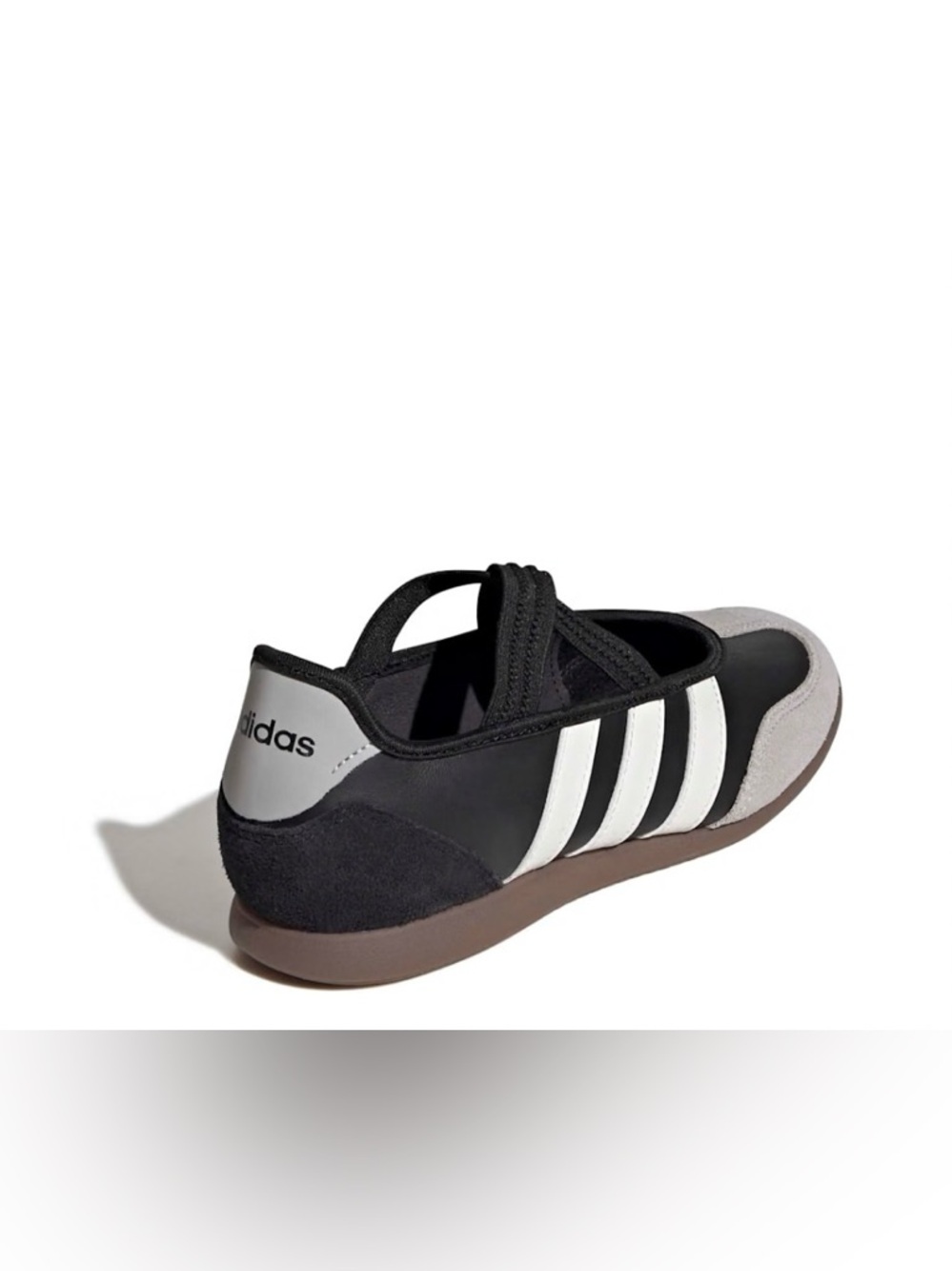 adidas Black and White barreada Mary Jane ballet Style Sneakers - Picture 4 of 10